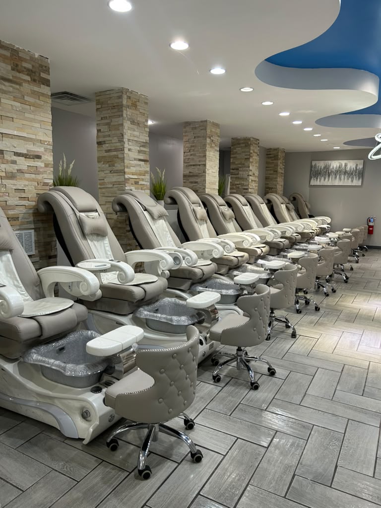 Interior of Oasis Nails & Spa